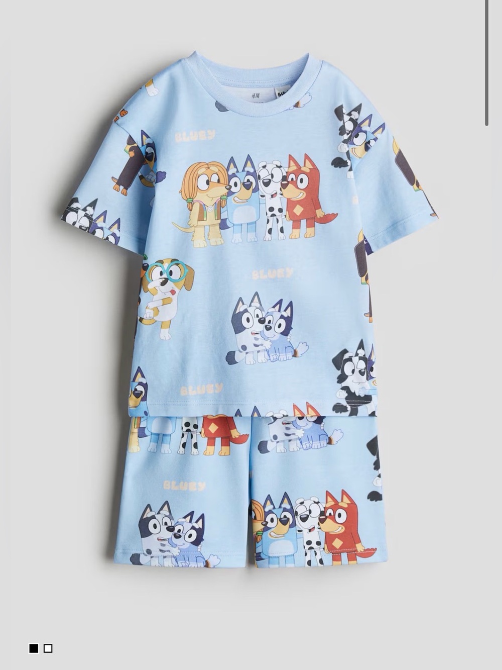 H&M 2-PIECE PRINTED SET Bluey